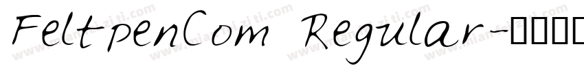 FeltpenCom Regular字体转换